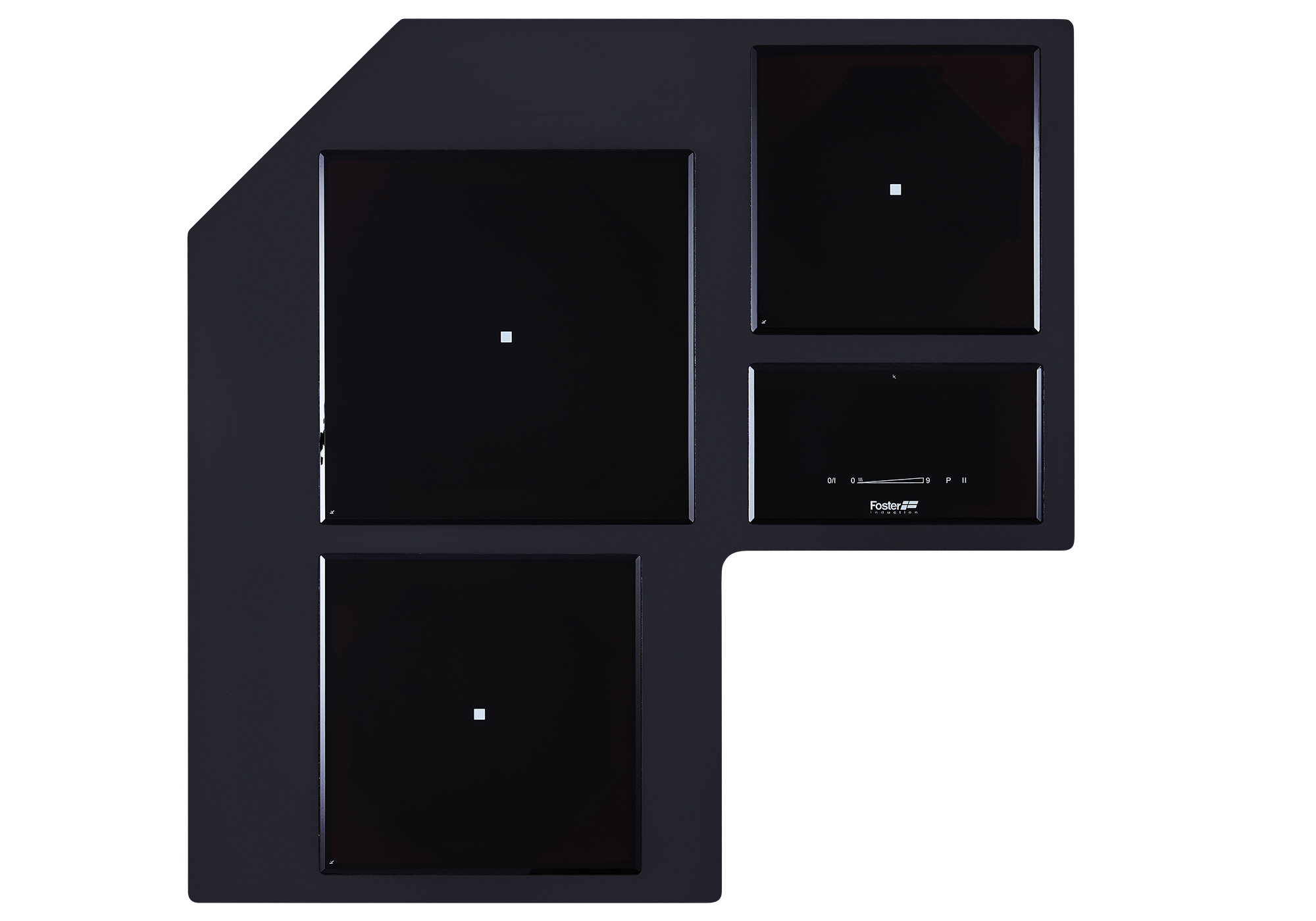 GEMMA ANGLE GUN METAL, Table induction