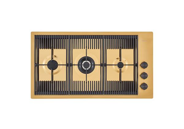 MILANO 3 BRULEURS GOLD, Tables de cuisson gaz