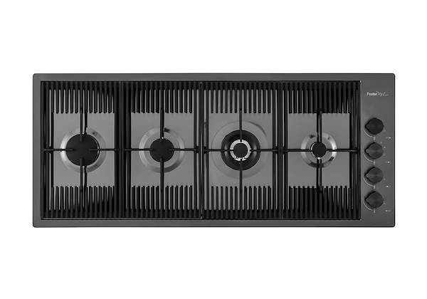 MILANO 4 BRULEURS GUN METAL, Tables de cuisson gaz