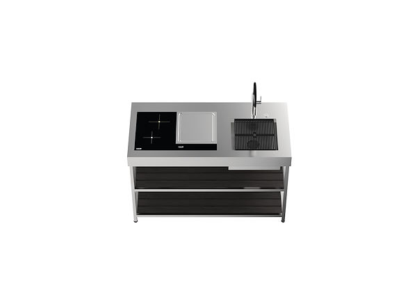QUI Induction + Teppan + Évier, Freestanding