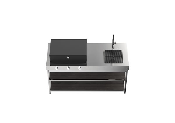 QUI BBQ + Évier, Freestanding