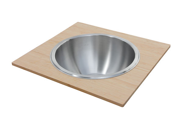 PLANCHE BAMBOU AVEC CUVE INOX, Accessoires et compléments