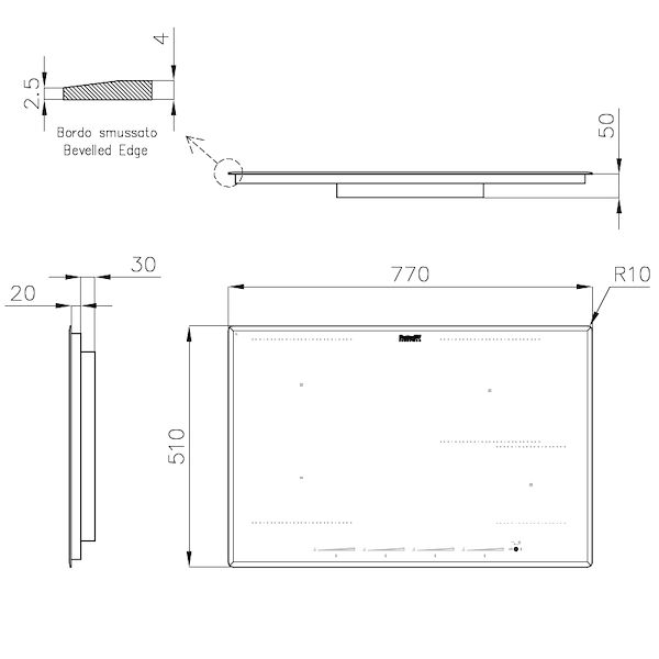 PUNTO 770 INDUCTION 4 ZONES 