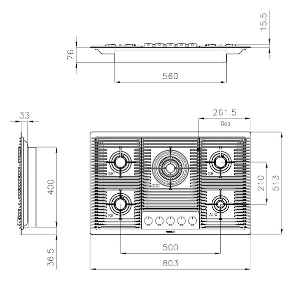 COSMO 5 BRULEURS GOLD