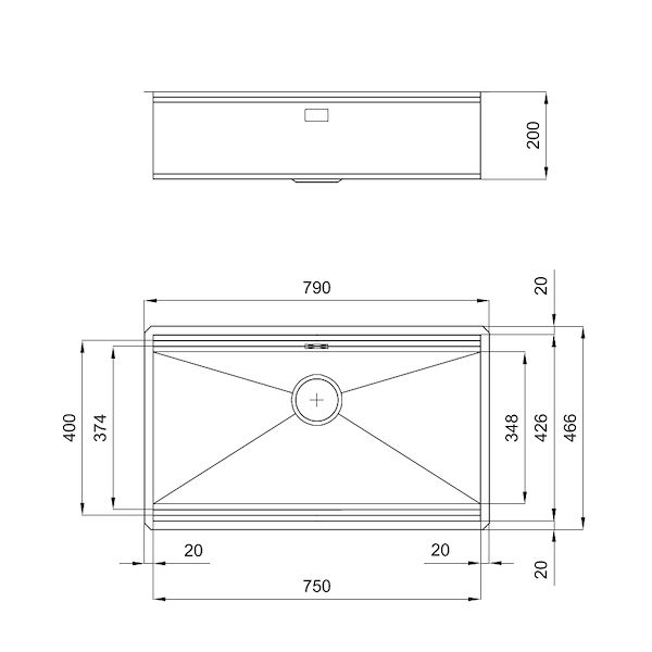 RIVA 750 GUN METAL SOUS PLAN
