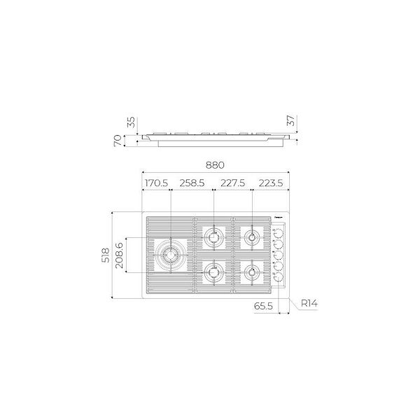 OPERA GAZ H25 GUN METAL