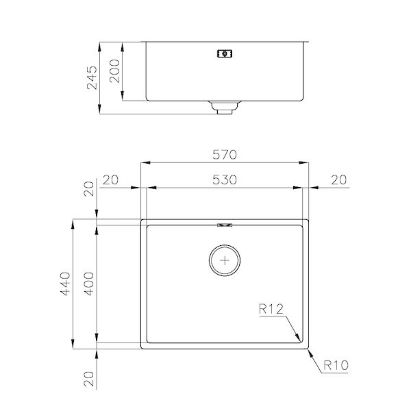 INTRIGO 530 GUN METAL SOUS PLAN