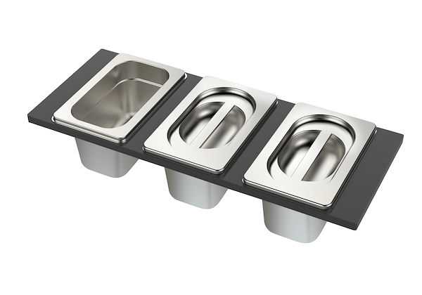 KIT TROIS CUVETTES INOX POUR EVIERS CONVIVIO 